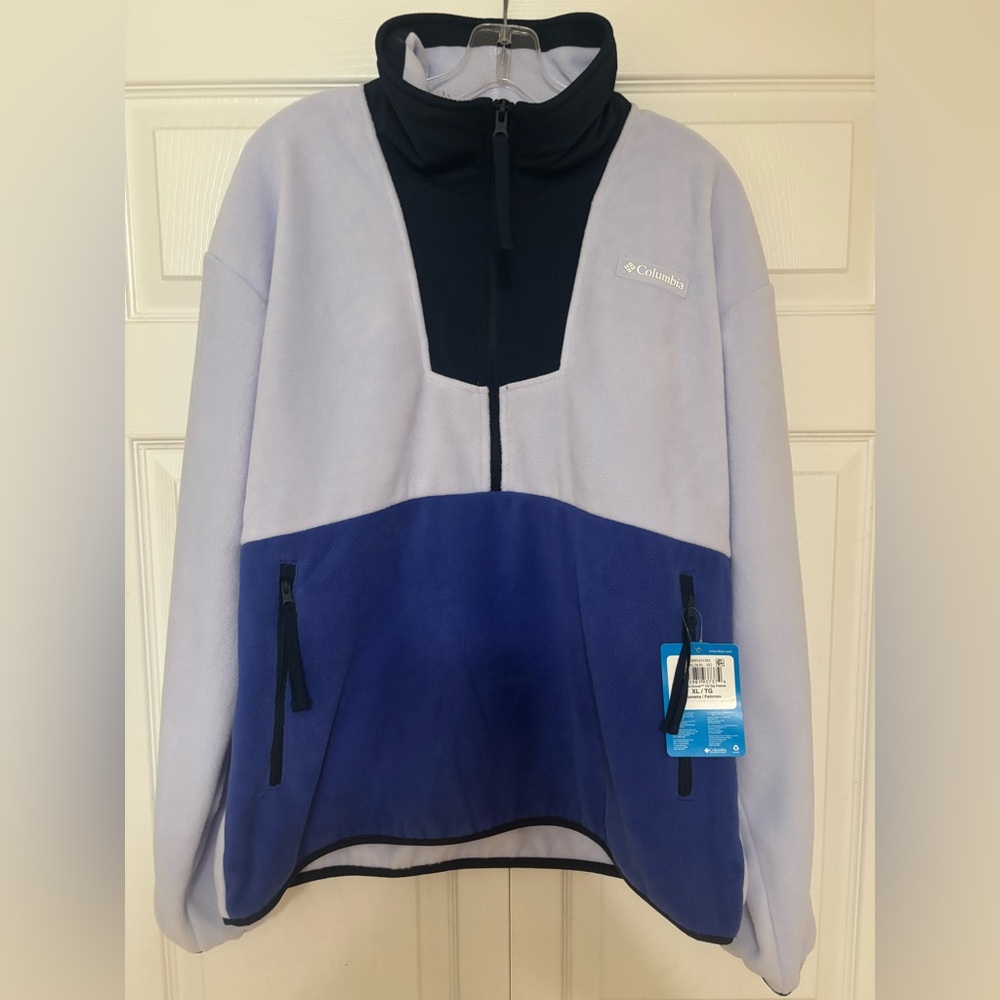 Columbia Women's Blue and White Jacket - Picture 2 of 9